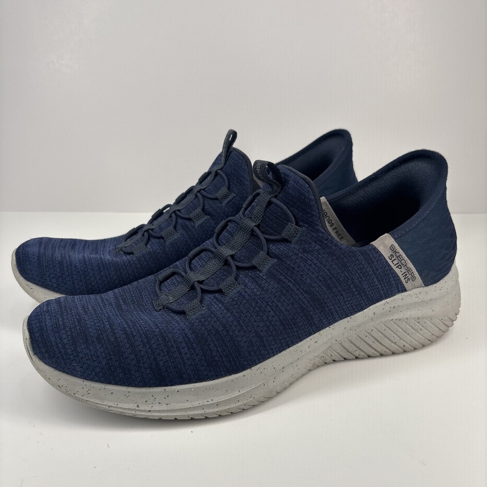 Skechers Ultra Flex 3.0 Right Away Men's US 12‎ Navy Slip-On Athletic Sneakers